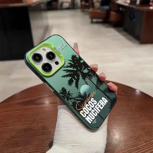 Hợp Thời Trang Mùa Hè Tối Giản Cocos Nucifera Trường Hợp Điện Thoại Cho Iphone 7 8 11 12 13 14 15 16 Pro Max Sang Trọng Mát Điện Thoại Phụ Kiện - Product Image 2