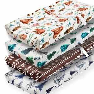 Housse de matelas à langer extensible pour bébé, douce, pour table à langer - Product Image 1