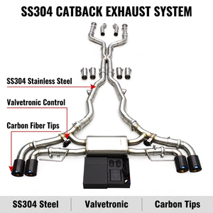 Sistema de Escape Valvetronic Boska con Silenciador Catback OEM y Tubos SUS304 para BMW X5/X6 M50i/M60i 4.4TT 2019-2024 - Product Image 1