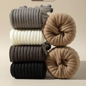 जापानी जैक सबकल्चर सफेद बुना हुआ स्लिमिंग पैर वार्मर लड़कियों शरद ऋतु सर्दियों शार्क पैंट y2k शैली स्टैक्ड मोजे आरामदायक - Product Image 3