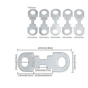 Fusibles à lame robustes pour voitures et camions 20A 30A 40A 50A 60A 70A 80A 90A 100A 120A - Borne plate à visser, courant élevé 42x12mm - Product Image 2
