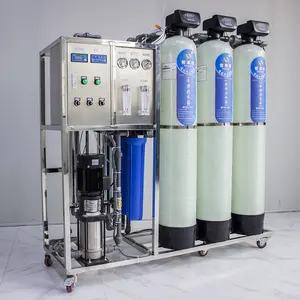 Sistema de purificação da máquina das plantas do tratamento da água 500lph, purificador de água industrial, osmose reversa, ro, planta do tratamento da água