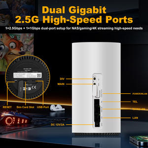 Nuovo Router 5G CPE SUNCOMM SDX72 con SIM X72 BE7200 WiFi 7 Dual Band NFC Porta VoIP Mesh NSA SA NR Cellulare 5G per Casa - Product Image 5
