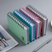 Organisateur de journal vintage personnalisé, carnet A4-A5 avec couverture en tissu et en PP, planificateur quotidien mensuel avec reliure spirale
