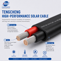 Câble de panneau solaire H1Z2Z2-K-4mm2 PV1-F 6mm, mono ou double conducteur, cuivre étamé, isolation XLPO, IP67, pour onduleur industriel et combinateur