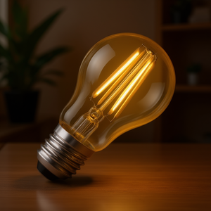 Lampadina a Filamento LED E27 6W Luce Calda Ambra per Illuminazione Interna - Product Image 3
