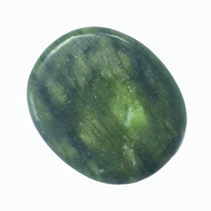 Outil de massage facial en serpentine verte naturelle, plaque ronde pour le massage du visage, sculpture de la peau, utilisation beauté à domicile - Product Image 5