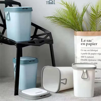 Poubelle de cuisine DS4978 Poubelle de recyclage pour voiture Poubelle de 8L/13L Poubelle murale avec couvercle