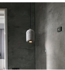 Bombilla expuesta Candelabro industrial B & B Restaurante Café <span class=keywords><strong>Cemento</strong></span> Textura Lámparas Retro - Product Image 5