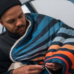 Multifunctional Four-In-One Polyester Sherpa Quilted Outdoor Foldable Storage Pillow Camping <b>Blanket</b> - Product Image 4