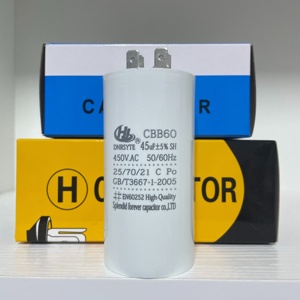 El condensador COMAR de CA más común para arranque de motor de generador eléctrico (CBB60) - Product Image 1
