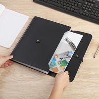 Caja de Almacenamiento de Archivos de Oficina, Organizador de Documentos, Carpeta Portafolio, Divisor de Índice, Archivador Expandible A4 de 24 Bolsillos, Bolsas para Documentos