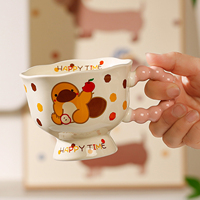 Tasse à café en céramique à pois de dessin animé, cadeau d'anniversaire, récompense pour les clients de la boutique
