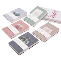 Fabricant OEM&ODM – Carnet de notes haut de gamme en tissu de lin, couverture rigide, organisateur A5 personnalisé avec dos droit