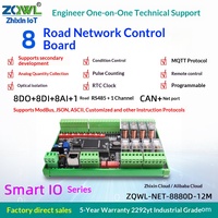 Módulo de Control de Relés en Red de 8 Canales, Control Remoto Digital Analógico I/O RS485/CAN ModBus MQTT JSON ASCII, Adquisición de Datos