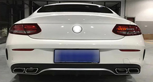 <span class=keywords><strong>W205</strong></span> <span class=keywords><strong>AMG</strong></span> C63 diffusore posteriore coupé con quattro tubi per Mercedes Benz 2015 2018 - Product Image 5