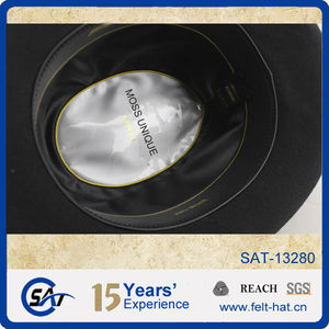 Formal 100% Lana Fieltro <span class=keywords><strong>Homburg</strong></span> Sombreros Hombres Sombreros - Product Image 5