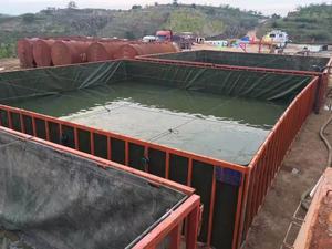 مرنة الأسهم طوي شنغهاي المضادة للأشعة فوق البنفسجية 1000 لتر في الهواء الطلق pvc خزان المياه 1000 لتر وسادة خزان المياه القابلة للطي - Product Image 3