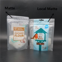 Sacs Mylar pour Emballage Alimentaire, Vers de Farine, Emballage Personnalisé Transparent Imprimé Mat avec Fermeture Éclair et Logo