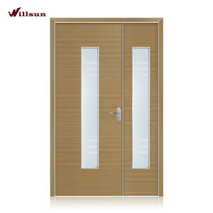 Bonne Qualité Ignifuge Bleu Clair HPL En Bois Écologique Médical D'hôpital De Porte commercial extérieur portes coupe-<span class=keywords><strong>feu</strong></span> en acier - Product Image 4