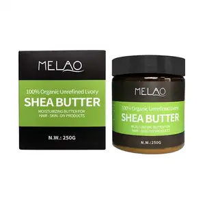 MELAO/Private Label Hydrat ing 100% Bio reine unraffinierte rohe Shea butter für die Körper hautpflege Haar produkte