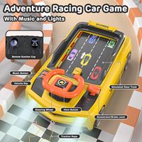 Jouets de voiture de course de simulation d'aventure pour enfants, jeu éducatif musical avec volant de direction pour garçons et filles, cadeaux d'anniversaire et de Noël