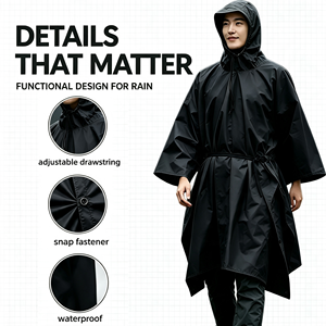 Impermeabile Multifunzionale Tre-in-Uno per Esterni, Riutilizzabile e Leggero, per Tenda/Escursionismo/Alpinismo/Campeggio, Compatto - Product Image 4