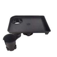 Plateau porte-gobelet de voiture rotatif à 360 degrés avec extension de porte-gobelet 2-en-1 pour collations en voiture
