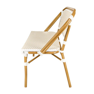 Fauteuil de jardin <span class=keywords><strong>bistrot</strong></span> en rotin pour 2 personnes avec cadre en aluminium, mobilier d'extérieur moderne et durable, vente en gros OEM - Product Image 2