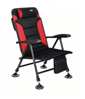 Chaise pliante de style européen confortable et polyvalente pour les amateurs de pêche en plein air, avec structure en fer, tout-terrain, inclinable, modèle DY-004