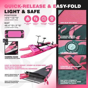 Favoriete 2022 Nieuwe Collectie Draagvleugelboot Pontons Water Pedaal Fiets Boten Opblaasbare Prijzen Te Koop waterfiets - Product Image 3