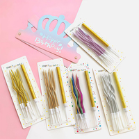 Bestseller Goldene Fontänenkerzen-Set Gedrehte Spiralkerzen Tortendekoration Wunderkerzen für Geburtstag Hochzeit Jubiläum Dekorationen
