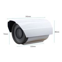 Carcasa Impermeable IP60 para Cámara, Cubierta Blanca para Interiores/Exteriores para Cámaras de Seguridad IR