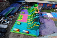 Parc à thème gonflable géant commercial personnalisé en PVC LILYTOYS