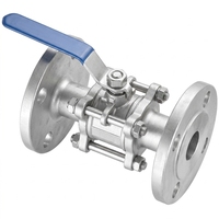 Válvulas de Bola con Brida de Acero Inoxidable 304/316 de 3 Piezas, Resistentes a Alta Presión y Productos Químicos Industriales