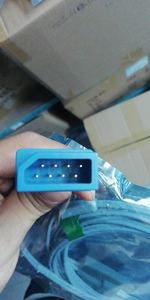 Vingerclip-sensor voor volwassenen, 8-pins blauw, L=3M. Compatibel met Northern <span class=keywords><strong>Meditec</strong></span> Aquarius Plus - Product Image 2