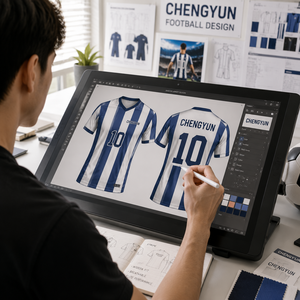 <span class=keywords><strong>Maillot</strong></span> <span class=keywords><strong>de</strong></span> football rayé moderne <span class=keywords><strong>personnalisé</strong></span> avec tissu haute performance pour les académies <span class=keywords><strong>de</strong></span> jeunes - Product Image 5