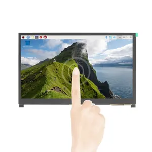 Raspberry Pi 3B +/4B 10.1 pollici IPS 1024 x600 Monitor Touch Screen interfaccia multimediale ad alta definizione Display LCD con staffa