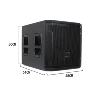 STX815S Haut-parleur de caisson de basses extérieur portable de haute qualité à corps métallique de 15 pouces 500W avec son puissant