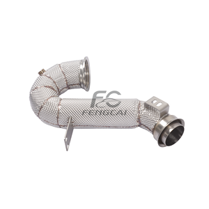 Collecteur d'<span class=keywords><strong>échappement</strong></span> direct en acier inoxydable pour Mercedes-Benz W206 C300, tuyaux d'<span class=keywords><strong>échappement</strong></span> à haut débit, convertisseur catalytique avec bouclier thermique - Product Image 4