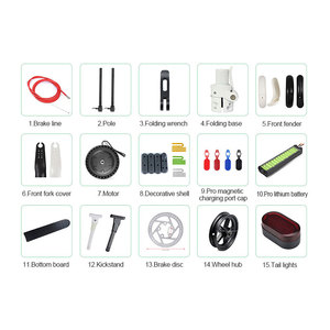 Vente en gros Xiaomi Mijia M365 Pro 2 Original <span class=keywords><strong>Ninebot</strong></span> <span class=keywords><strong>Max</strong></span> <span class=keywords><strong>G30</strong></span> E Scooter électrique Accessoires de carrosserie Pièces détachées - Product Image 4