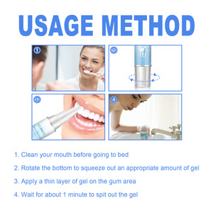 Gel blanchissant pour soins dentaires doux, traitement oral pour éliminer les taches et les <span class=keywords><strong>dents</strong></span> jaunes avec enzyme <span class=keywords><strong>de</strong></span> papaye et xylitol, OEM - Product Image 4
