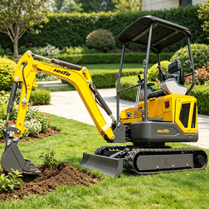 Mini-excavatrice 1,6T, petite pelle de 1600 kg avec chenilles en caoutchouc de haute qualité et machine à chenilles hydraulique à deux vitesses - Product Image 6