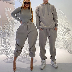 Tùy Chỉnh Quá Khổ Cổ Điển Flare Tracksuit Cho Nam Giới Unisex Màn Hình In Ấn Axit Rửa Pháp Terry Áo Và Sweatsuit Cho Mùa Đông - Product Image 5
