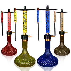 Juego de Shisha Personalizado de Fábrica al por Mayor, Shisha de Aleación de Aluminio de Tamaño Mediano de 58 cm, Juego de Hookahs para <span class=keywords><strong>Bar</strong></span> de Shisha - Product Image 2