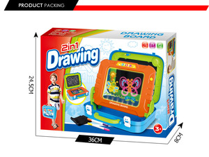 <span class=keywords><strong>2</strong></span> en 1 de plástico colorido los niños de dibujo - Product Image 6