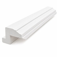 Lames de volet en bois de tilleul apprêté, modernes et durables, moulées DL, de 3-1/2 po, pour volets de fenêtre intérieurs à usage hôtelier