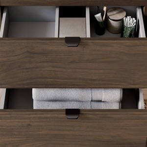 Mueble <span class=keywords><strong>de</strong></span> <span class=keywords><strong>Baño</strong></span> Personalizado <span class=keywords><strong>de</strong></span> Fábrica en Blanco <span class=keywords><strong>y</strong></span> Roble Natural <span class=keywords><strong>con</strong></span> Doble Cajón <span class=keywords><strong>y</strong></span> <span class=keywords><strong>Lavabo</strong></span> Integrado - Product Image 5