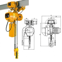 Palans électriques à chaîne de type crochet de haute qualité 1T 5T 10T 15T 20T 25T 30T, palans électriques industriels à chaîne pour levage