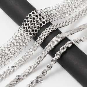 Collar de cuerda de seda gruesa ajustable hecho a mano cadena de malla de moda de fábrica de Sri Lanka cadenas de moda collares - Product Image 1